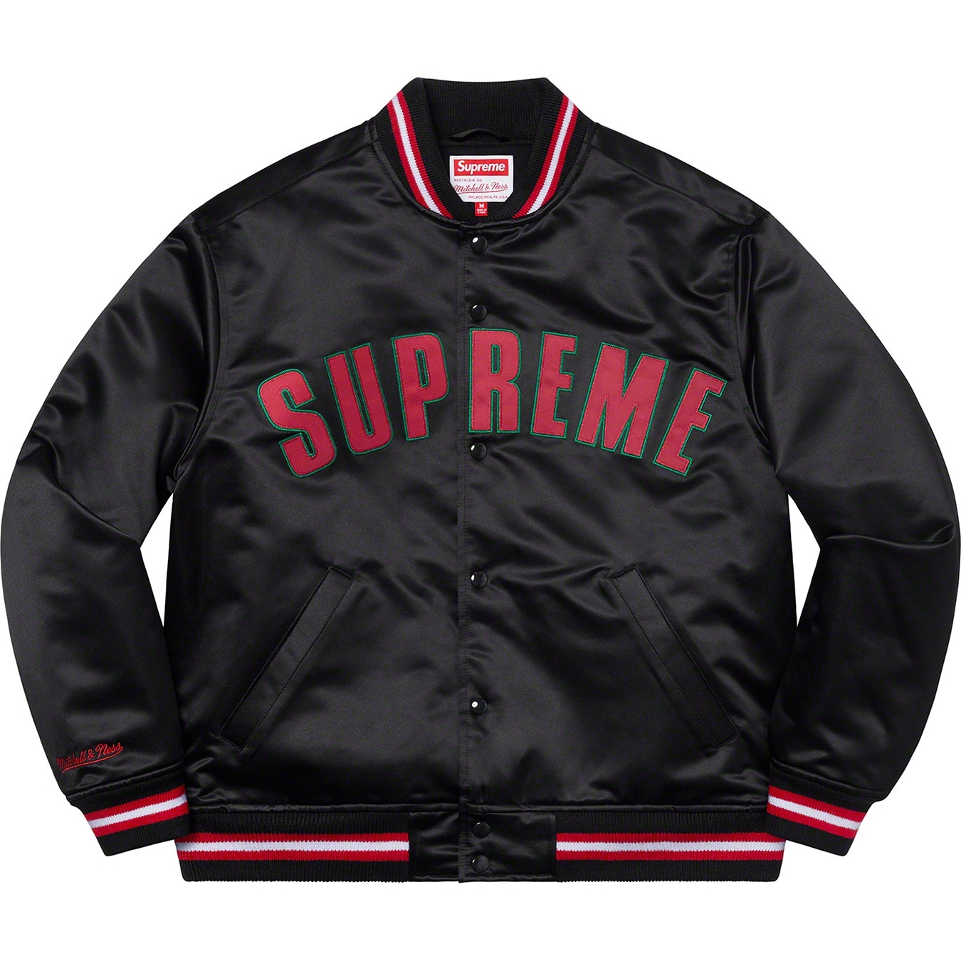 Supreme®/Mitchell & Ness® Satin Varsity Jacket view 6
